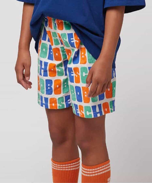 Multicolor Bobo Choses woven shorts 兒童短褲