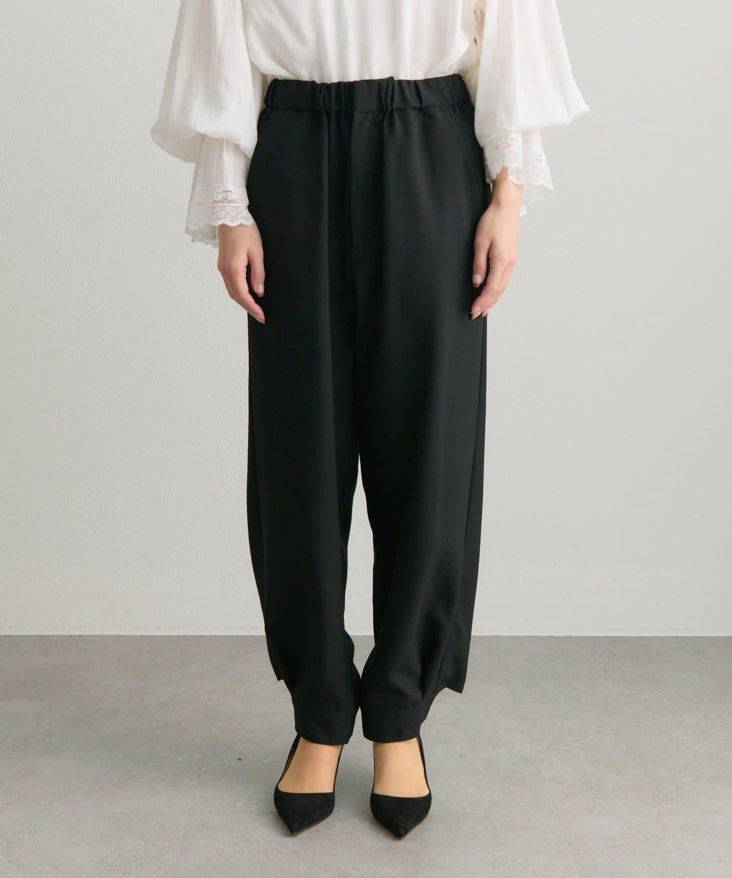 Du noir 日本製造 褲腳束口設計 褲子