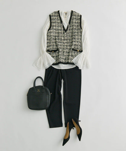 粗花呢風 針織背心