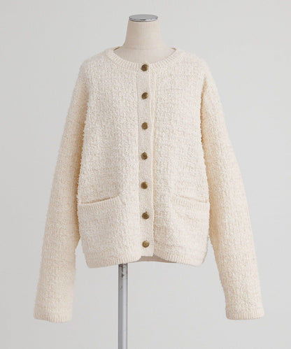 花呢風針織開衫