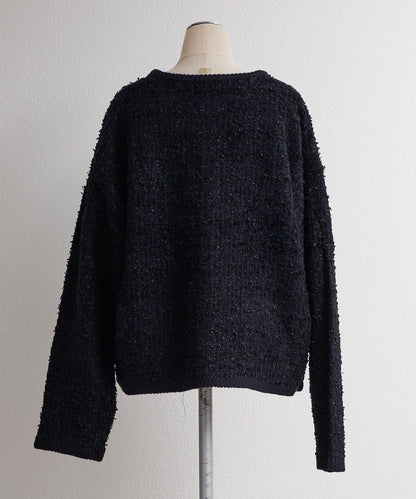 花呢風針織開衫