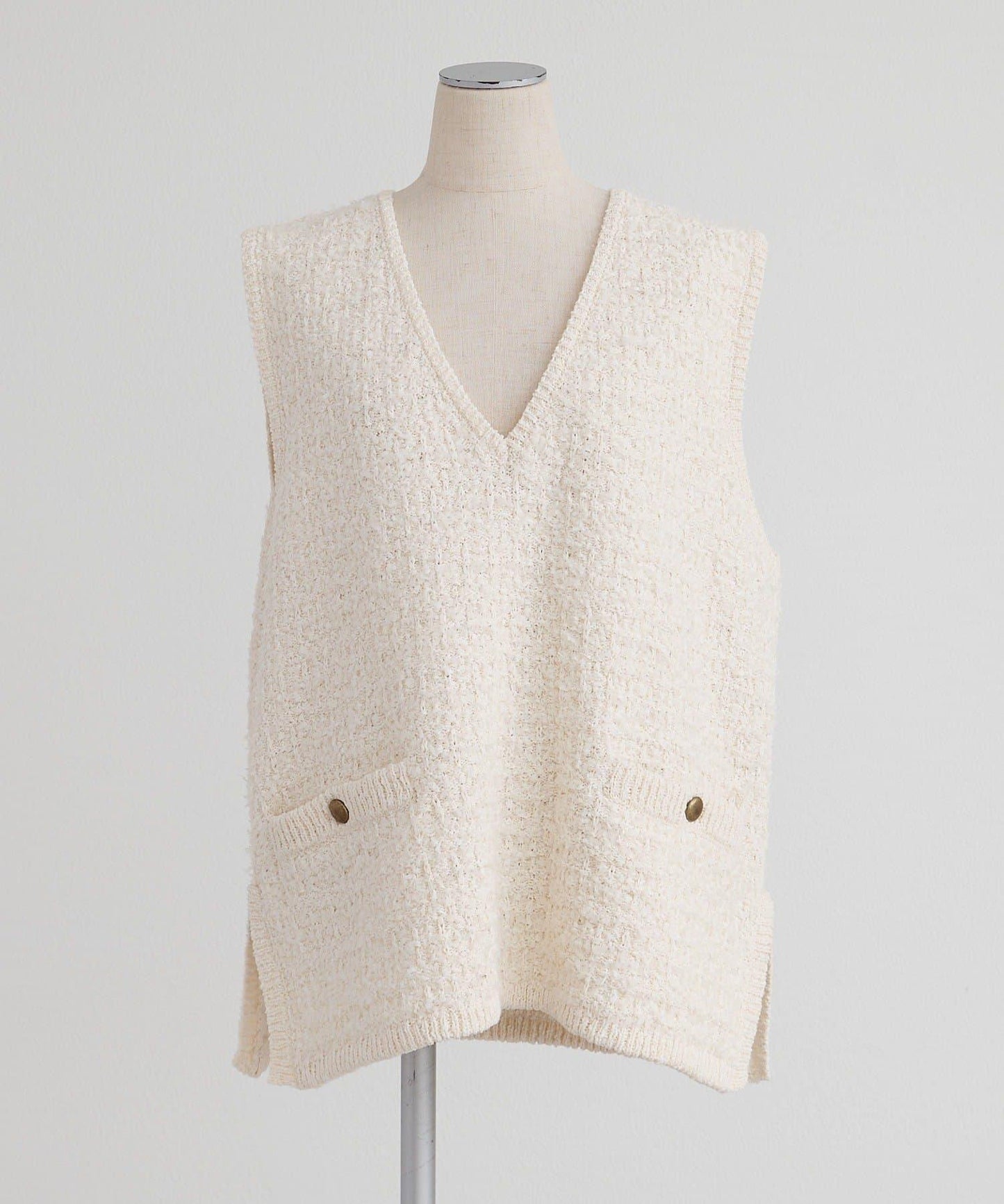 粗花呢風 針織背心