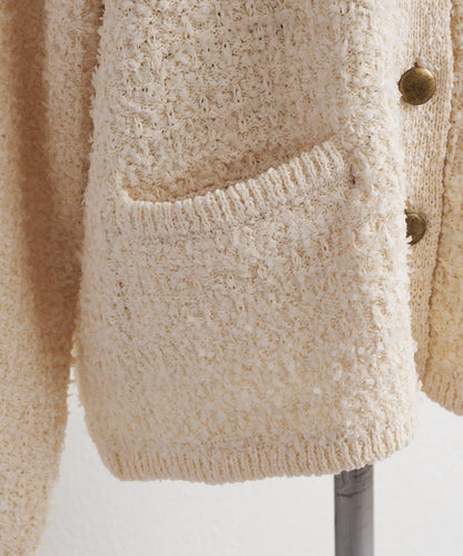 花呢風針織開衫