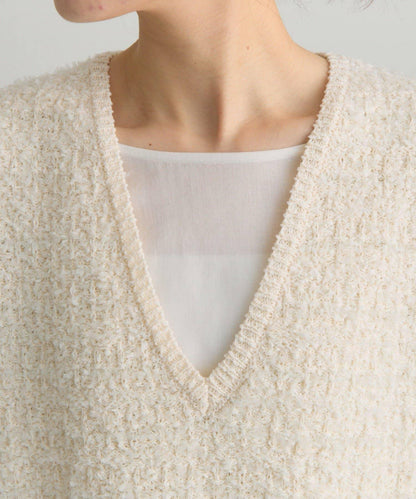 粗花呢風 針織背心