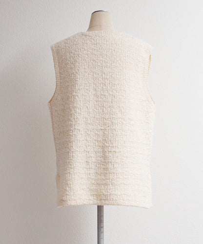粗花呢風 針織背心