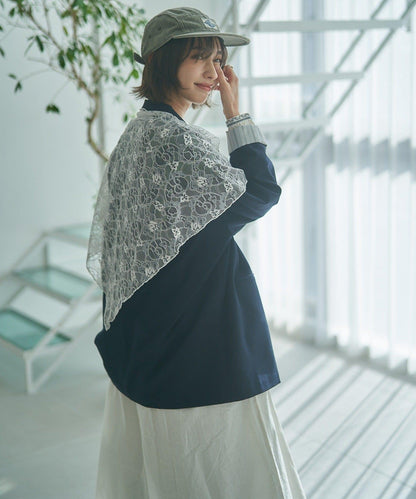 蕾絲套裝 寬鬆版 西裝領 西裝外套