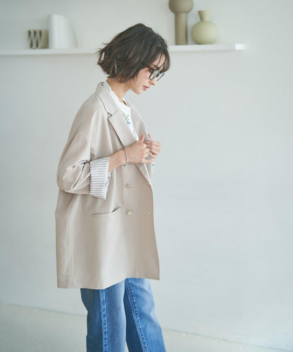 蕾絲套裝 寬鬆版 西裝領 西裝外套