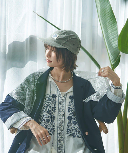 蕾絲套裝 寬鬆版 西裝領 西裝外套