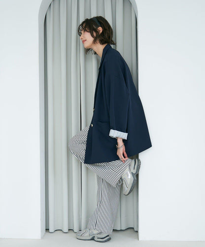 蕾絲套裝 寬鬆版 西裝領 西裝外套