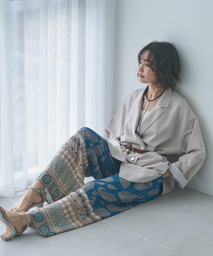 蕾絲套裝 寬鬆版 西裝領 西裝外套