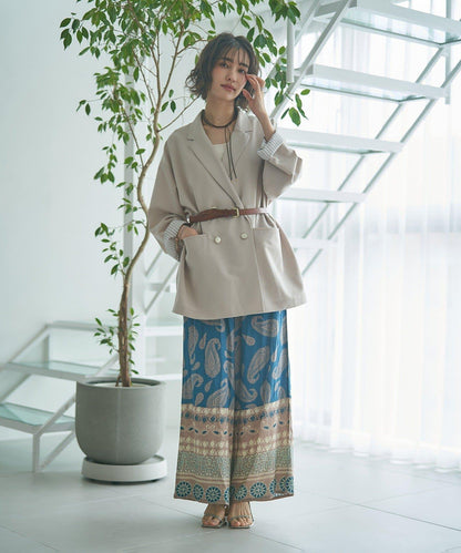 蕾絲套裝 寬鬆版 西裝領 西裝外套