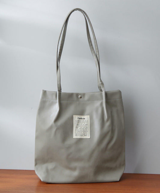 A4尺寸收納 仿皮 手柄褶皺 托特包