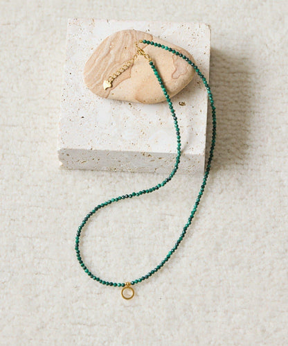 純銀單顆寶石吊墜項鍊