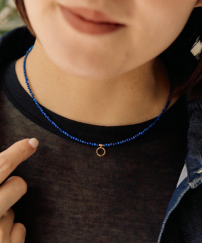 純銀單顆寶石吊墜項鍊