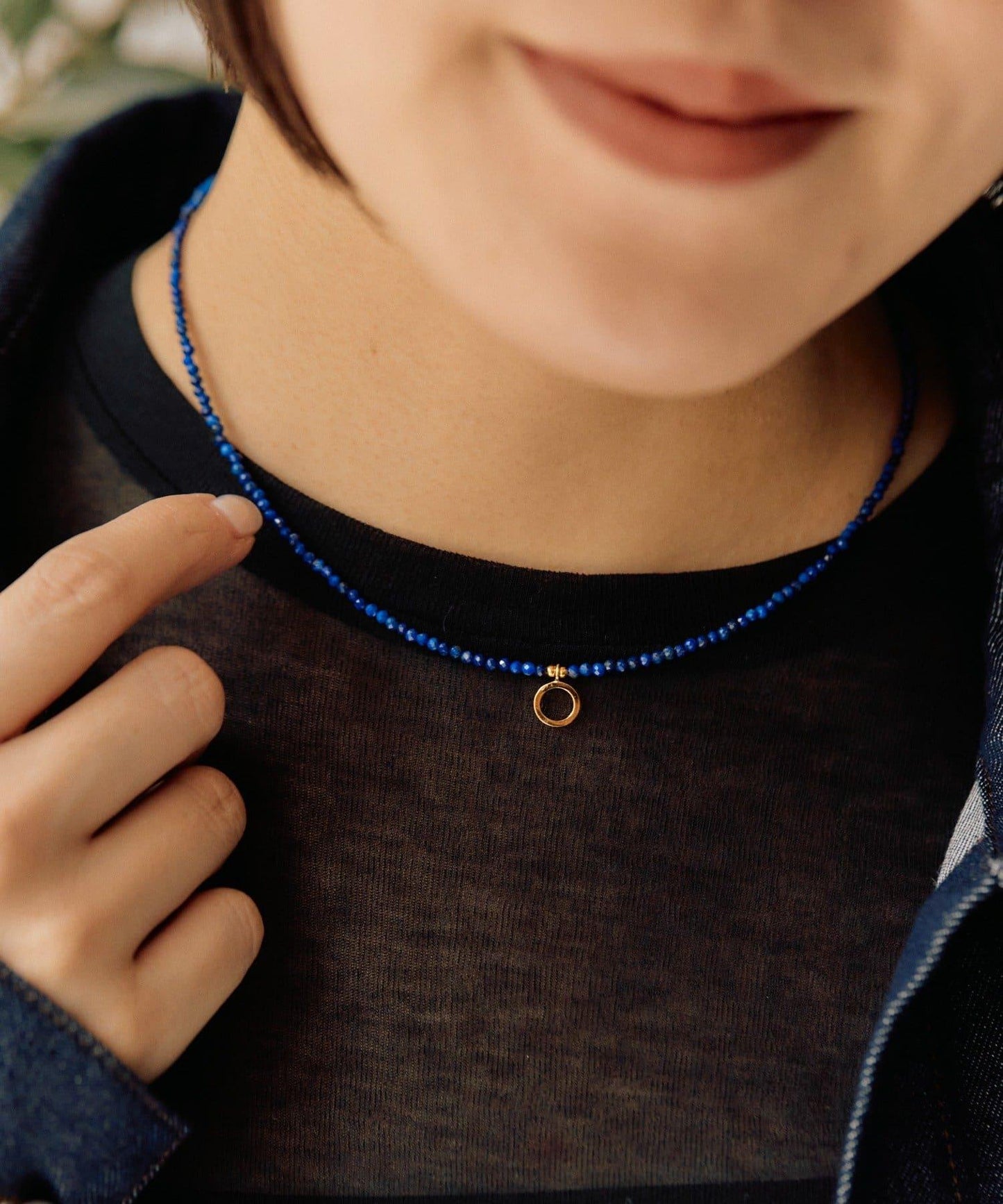 純銀單顆寶石吊墜項鍊