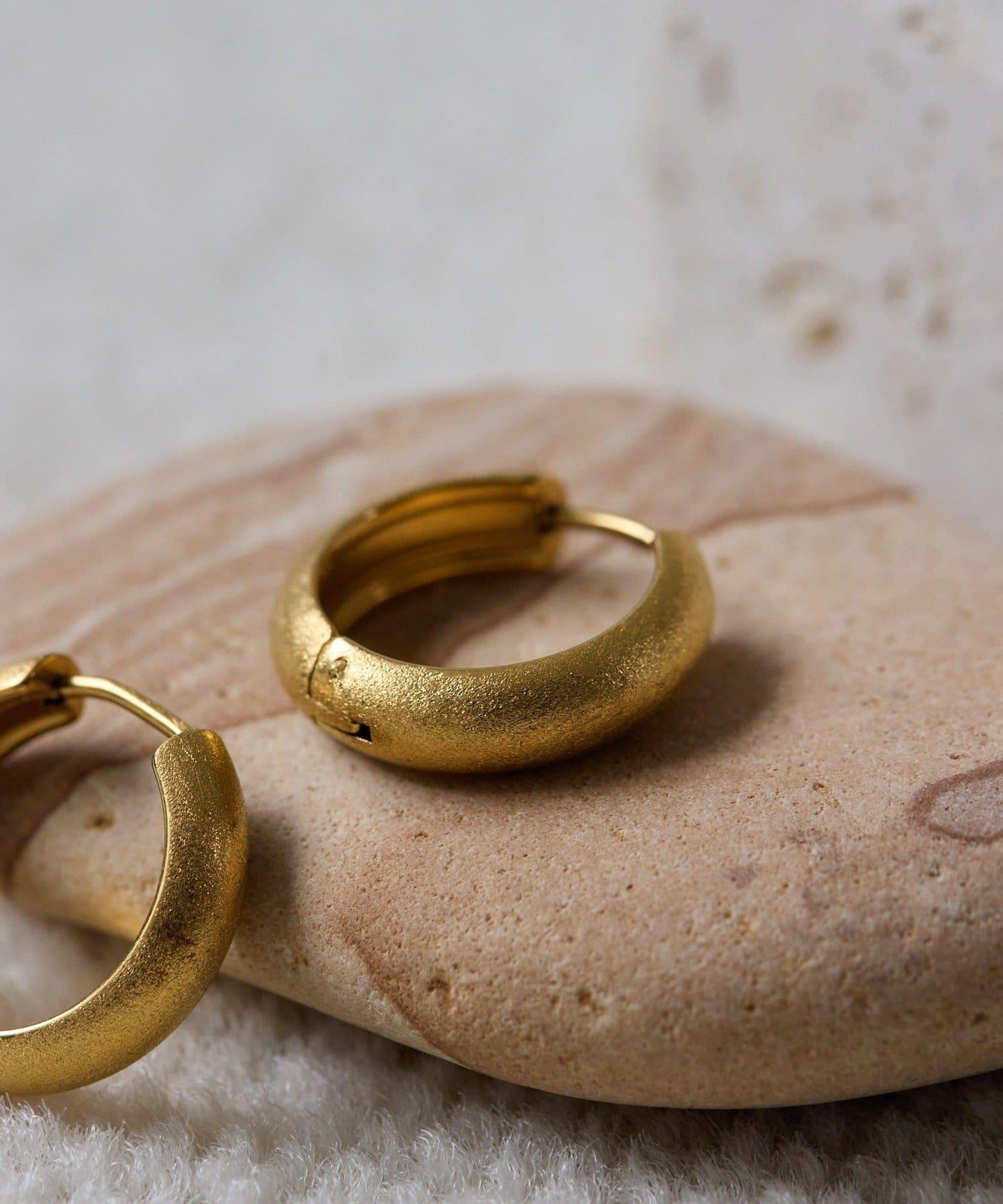 防金屬過敏 不鏽鋼 サティーナ 圈式耳環