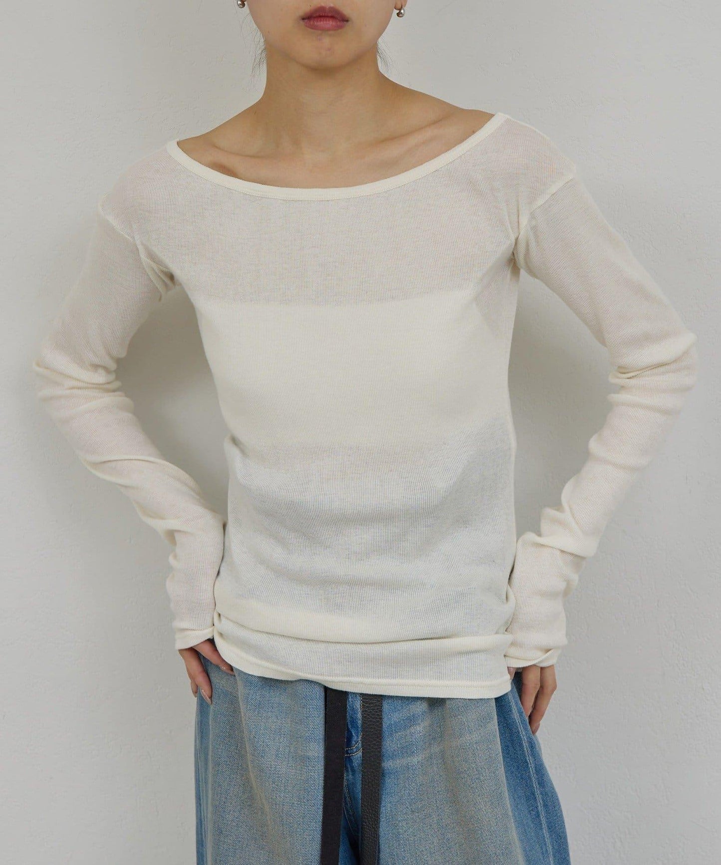 PEAS 紗布羅紋套頭上衣