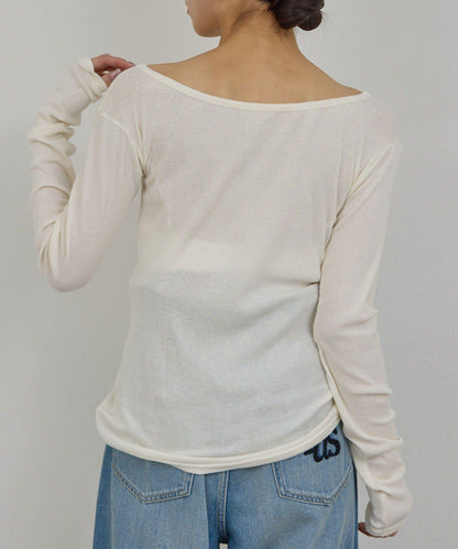 PEAS 紗布羅紋套頭上衣