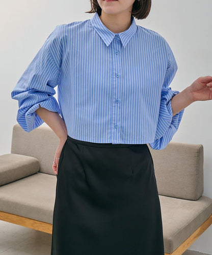 CAPRICIEUX LE'MAGE 泡泡袖短款襯衫