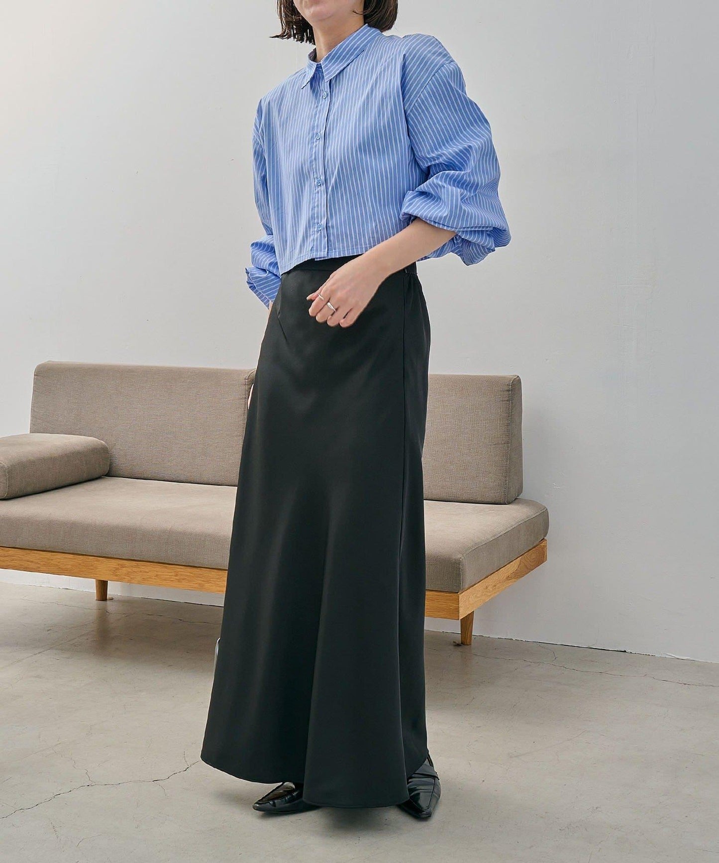 CAPRICIEUX LE'MAGE 泡泡袖短款襯衫