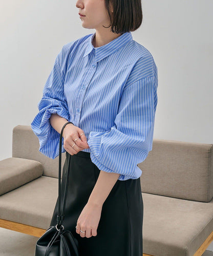 CAPRICIEUX LE'MAGE 泡泡袖短款襯衫