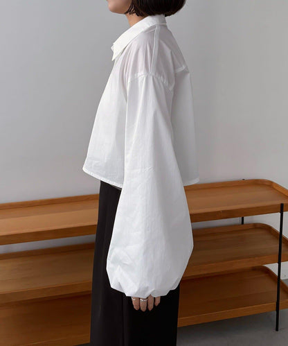 CAPRICIEUX LE'MAGE 泡泡袖短款襯衫