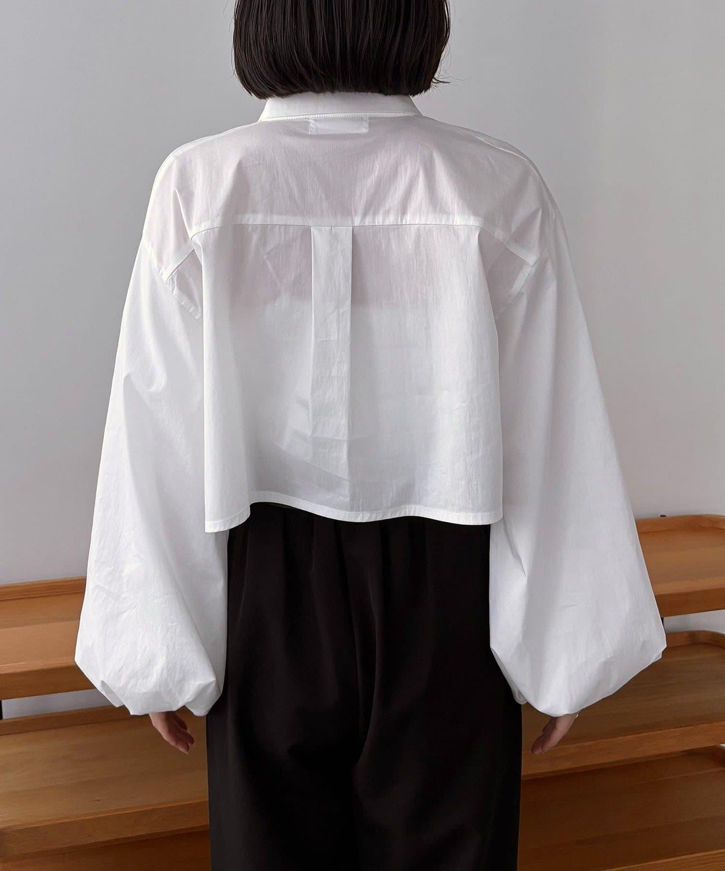 CAPRICIEUX LE'MAGE 泡泡袖短款襯衫