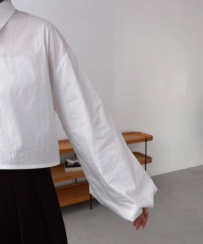 CAPRICIEUX LE'MAGE 泡泡袖短款襯衫