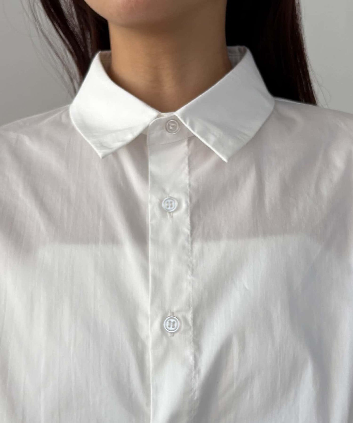 下襬荷葉邊設計 襯衫