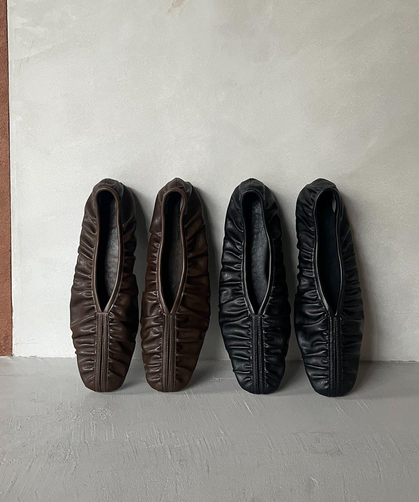 CAPRICIEUX LE'MAGE 褶皺設計 軟質 平底鞋