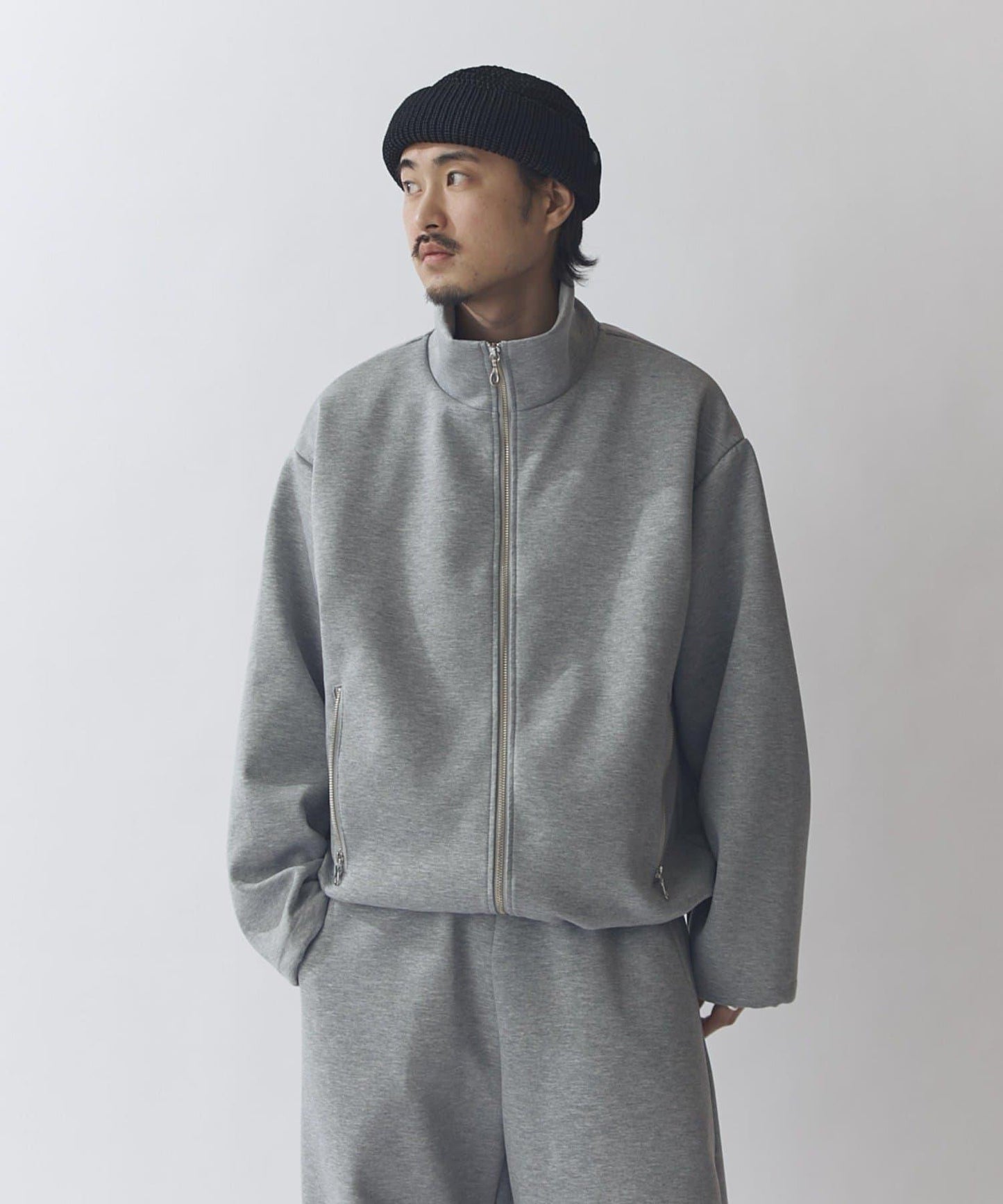 寬鬆立領夾克外套