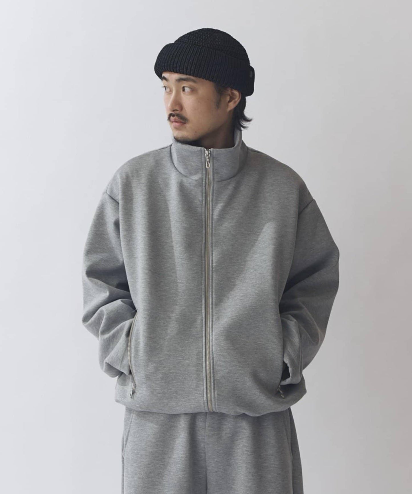 寬鬆立領夾克外套