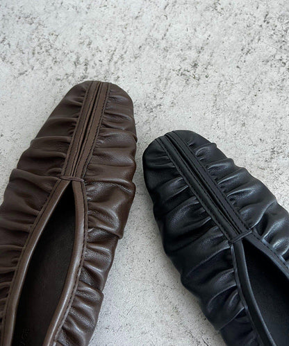 CAPRICIEUX LE'MAGE 褶皺設計 軟質 平底鞋