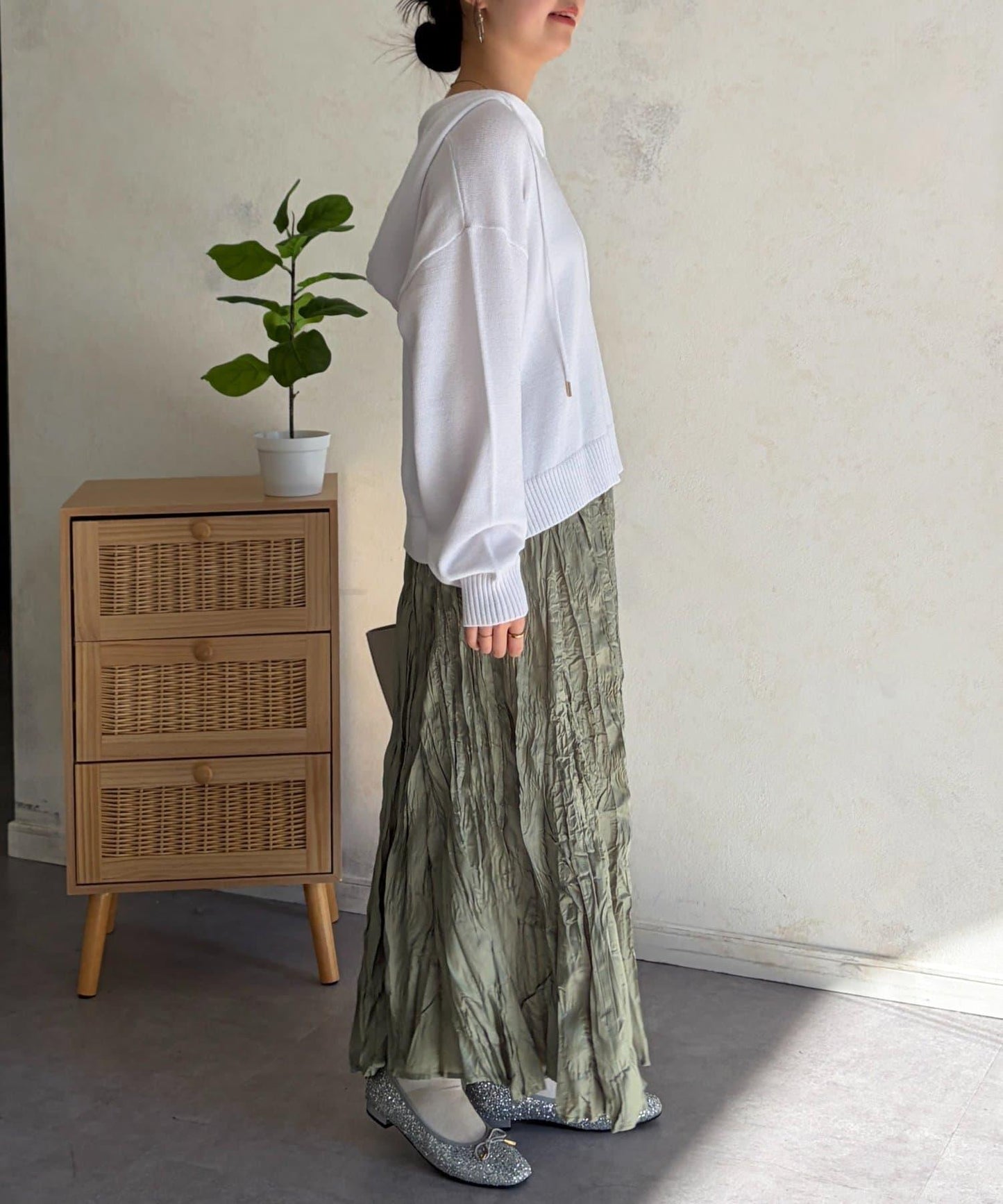 開領設計 針織面料 連帽開衫