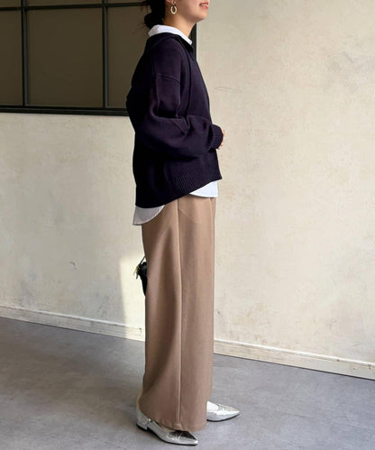 開領設計 針織面料 連帽開衫