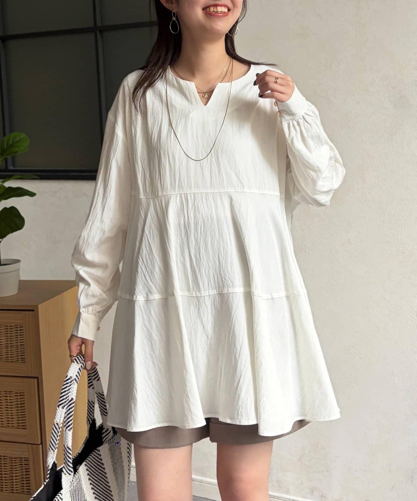 層疊設計 長款上衣