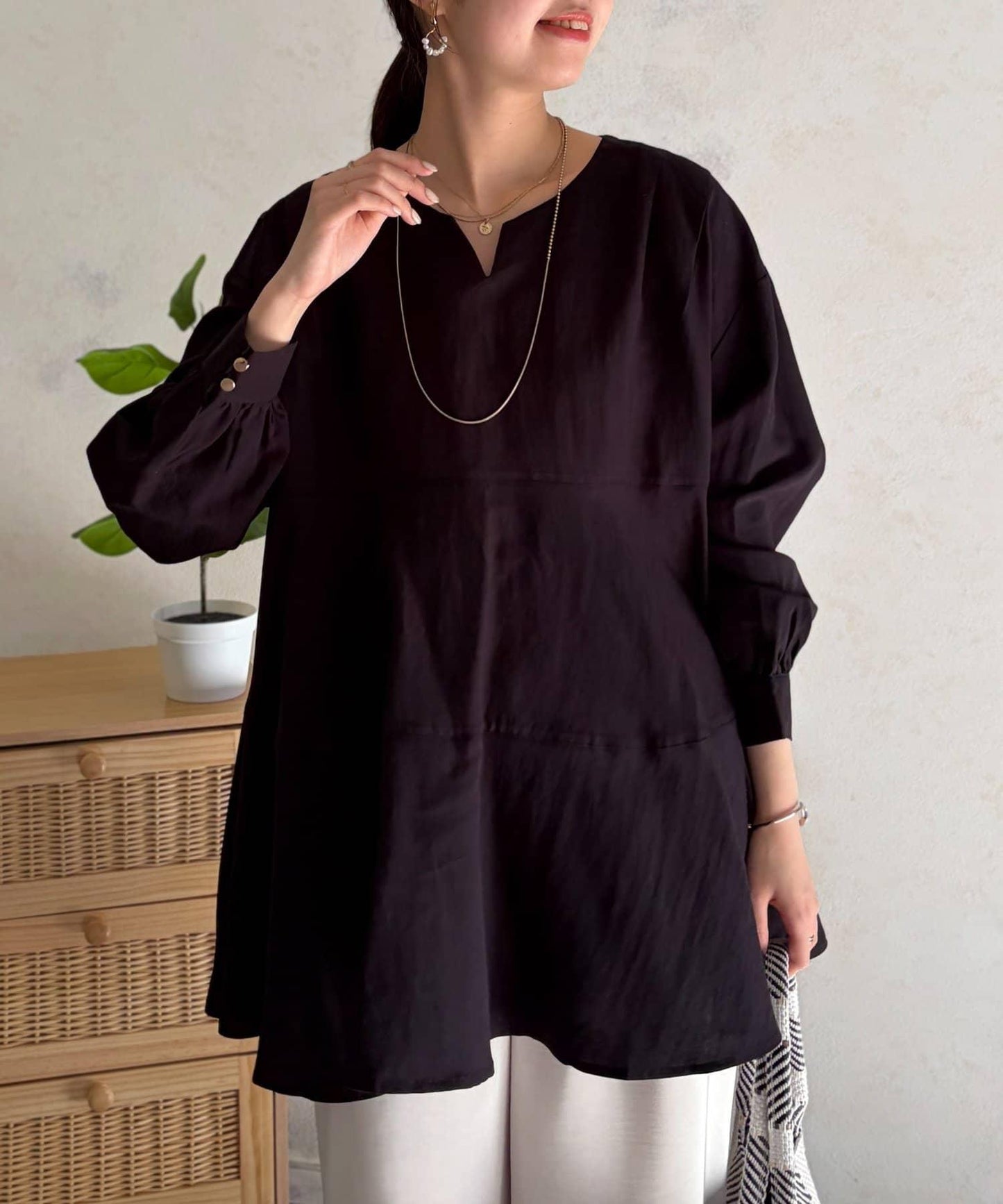 層疊設計 長款上衣