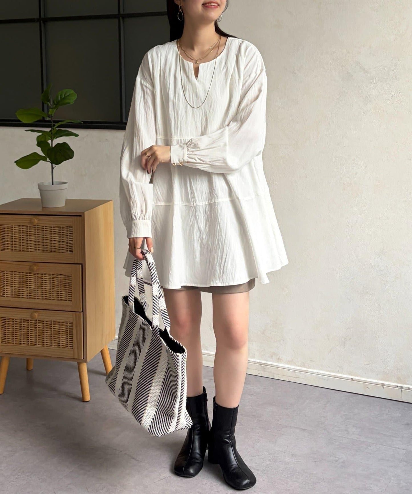 層疊設計 長款上衣