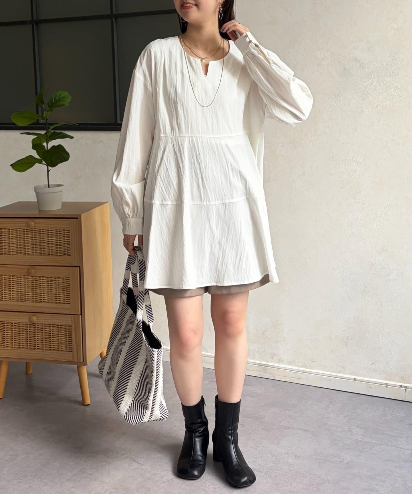 層疊設計 長款上衣