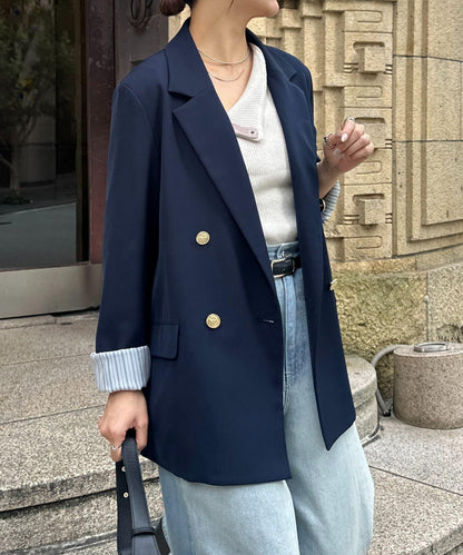金色紐扣 西裝版型 西裝外套