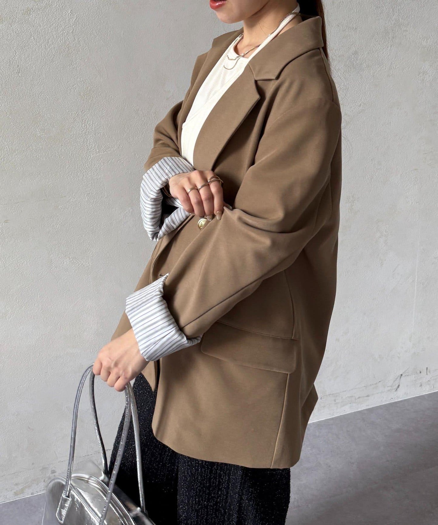 金色紐扣 西裝版型 西裝外套