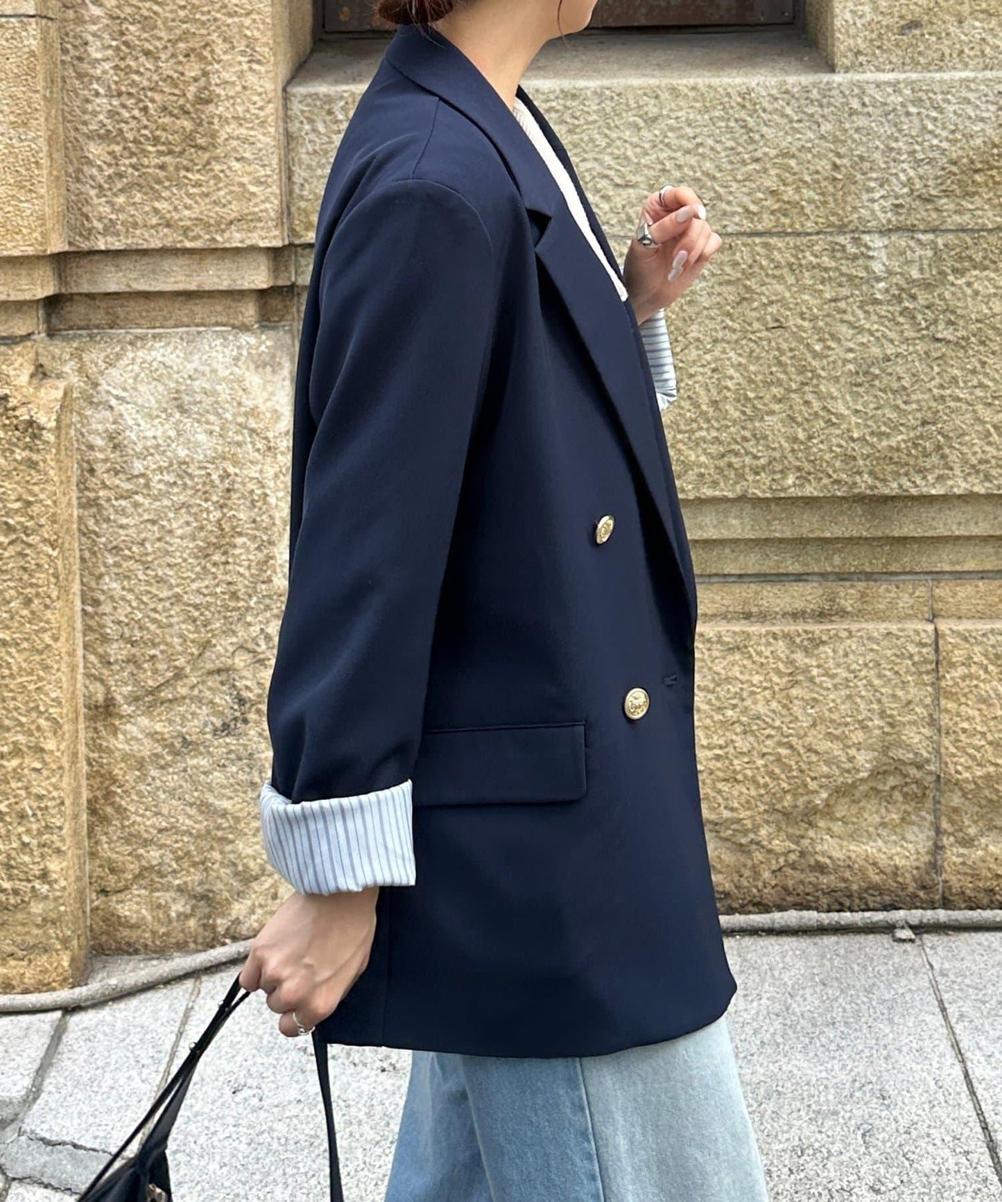 金色紐扣 西裝版型 西裝外套