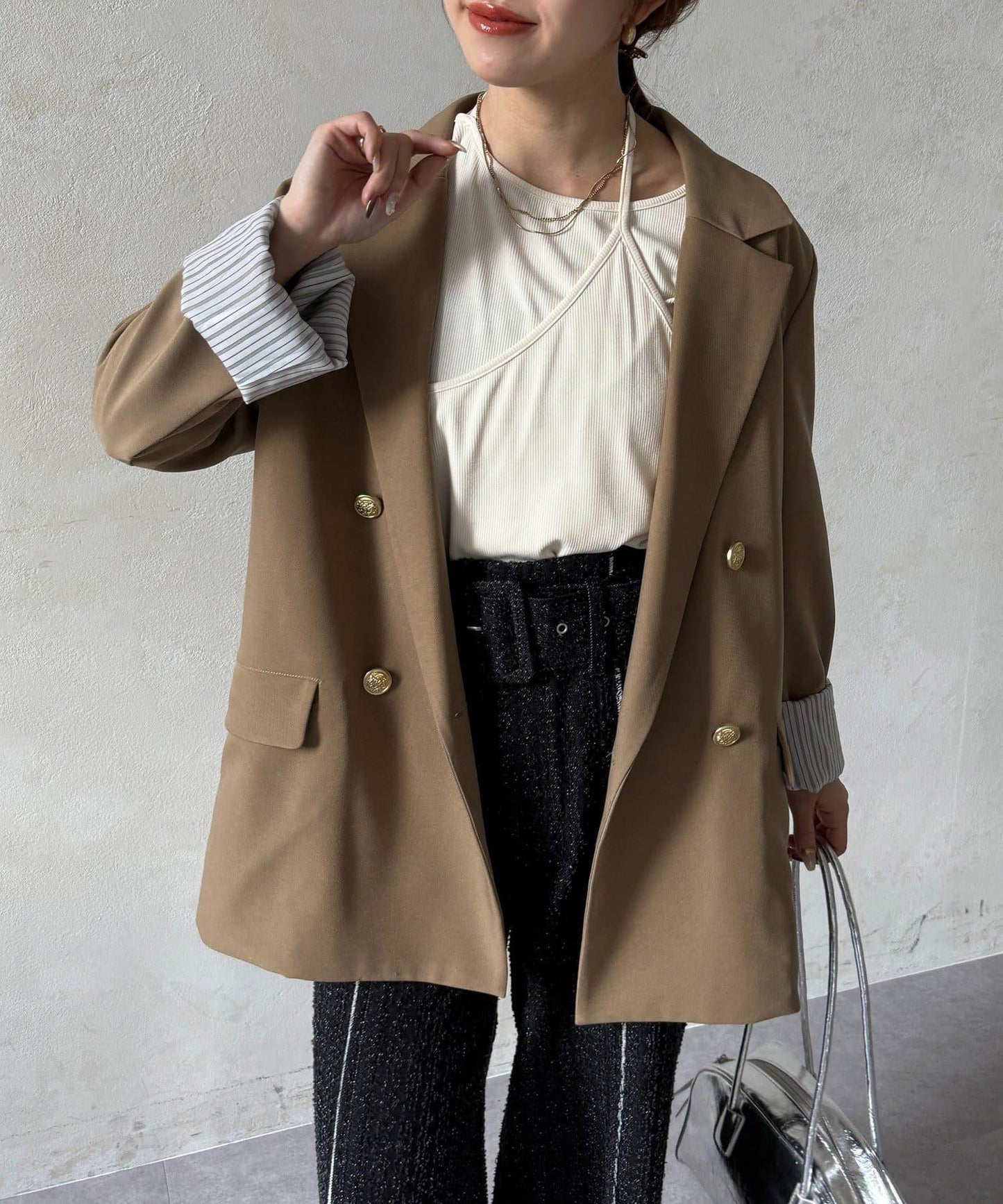 金色紐扣 西裝版型 西裝外套