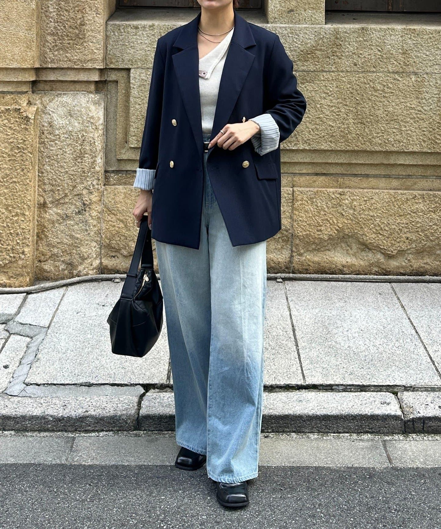 金色紐扣 西裝版型 西裝外套