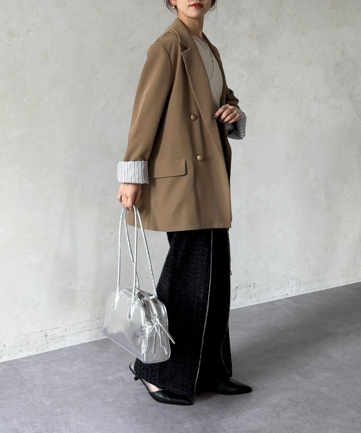 金色紐扣 西裝版型 西裝外套