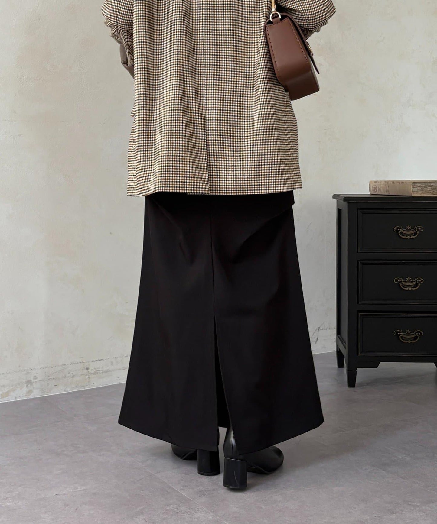 美人魚版型 垂褶設計 半身裙