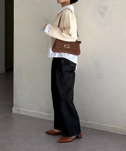 襯衫拼接 針織 套頭衫