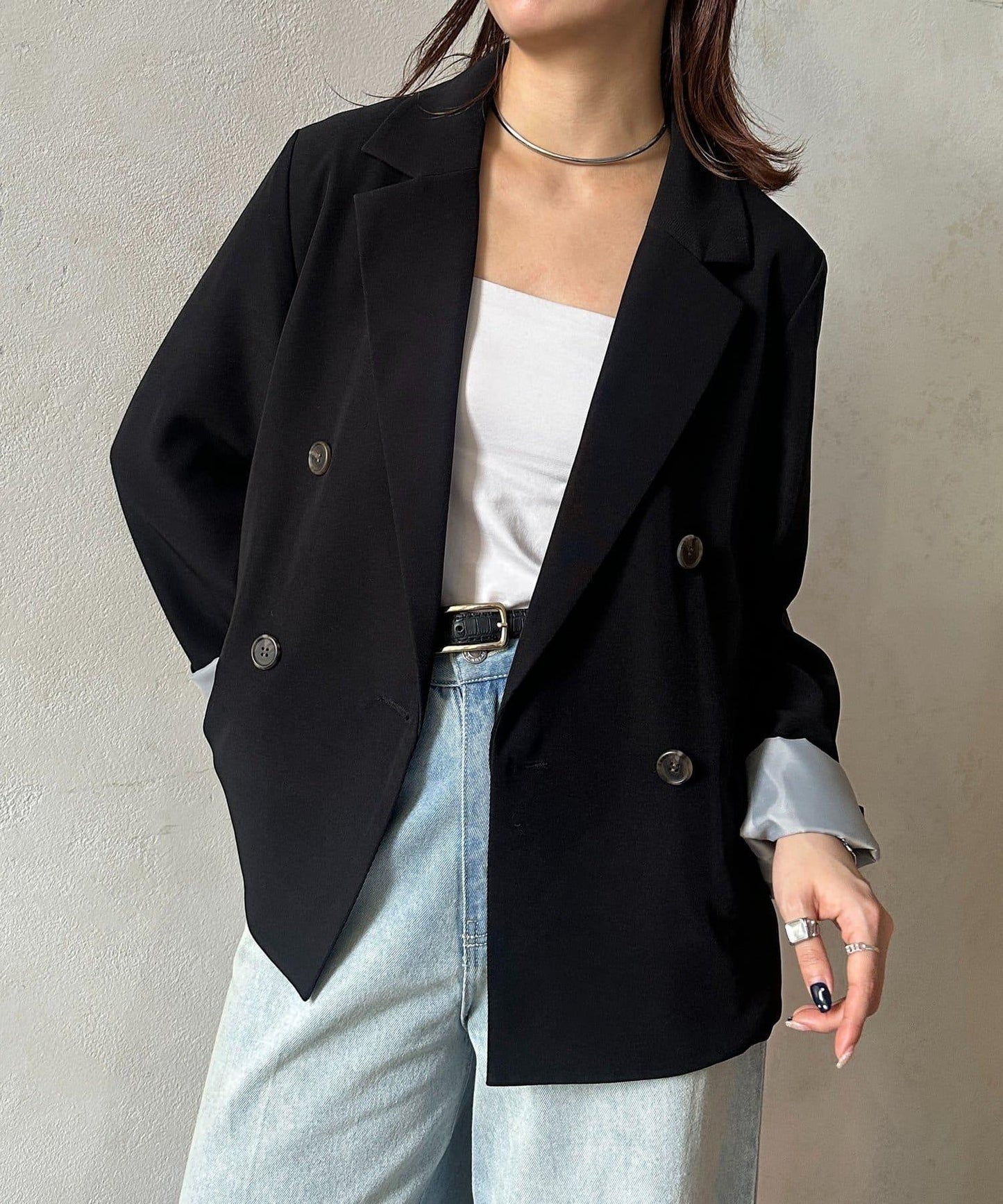 內裡撞色 西裝剪裁 西裝外套