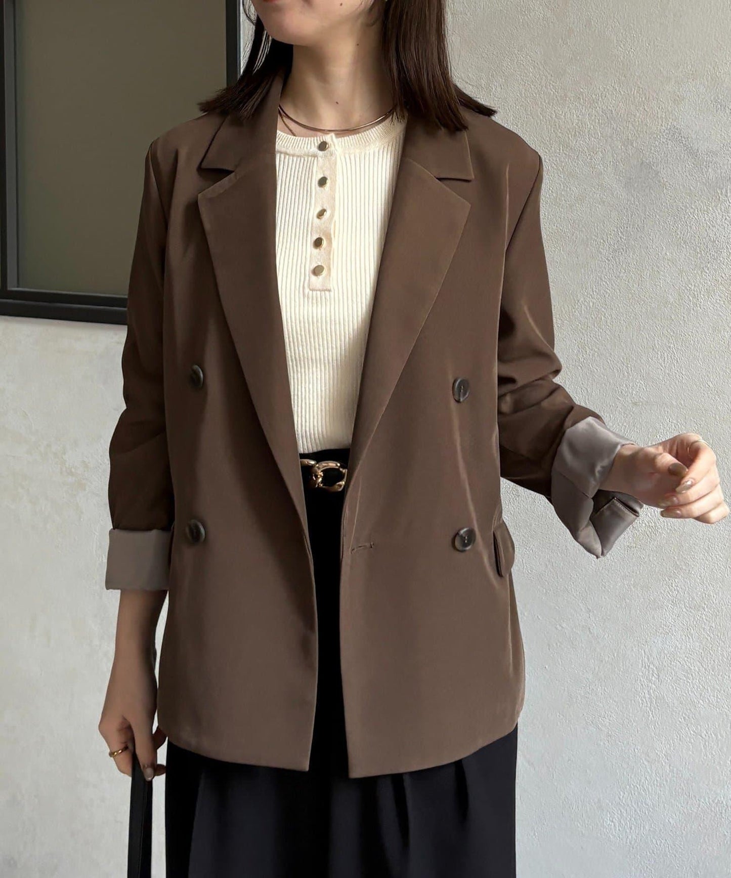 內裡撞色 西裝剪裁 西裝外套
