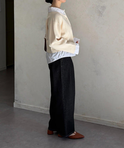 襯衫拼接 針織 套頭衫